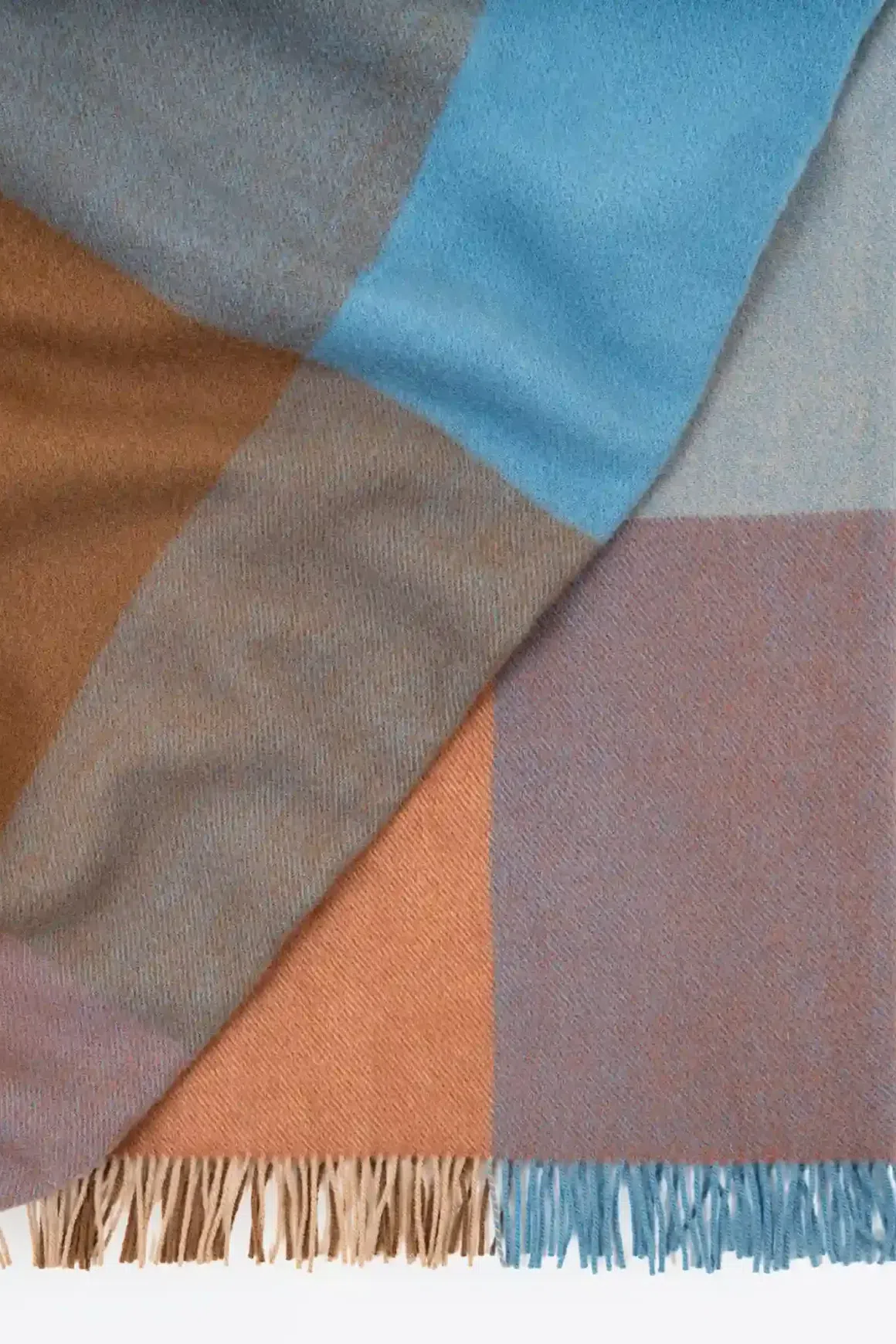 Weave Brookside NZ Wool Throw Blanket - Ocean
