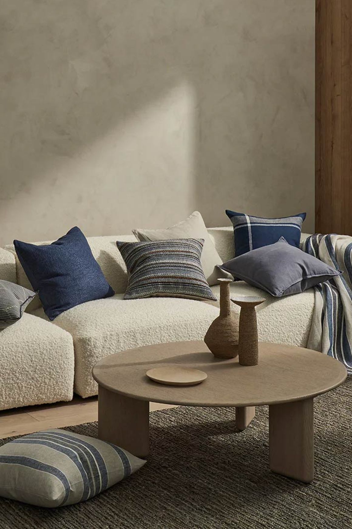 Weave Home Domenica Cushion - Denim | 50 x 50cm