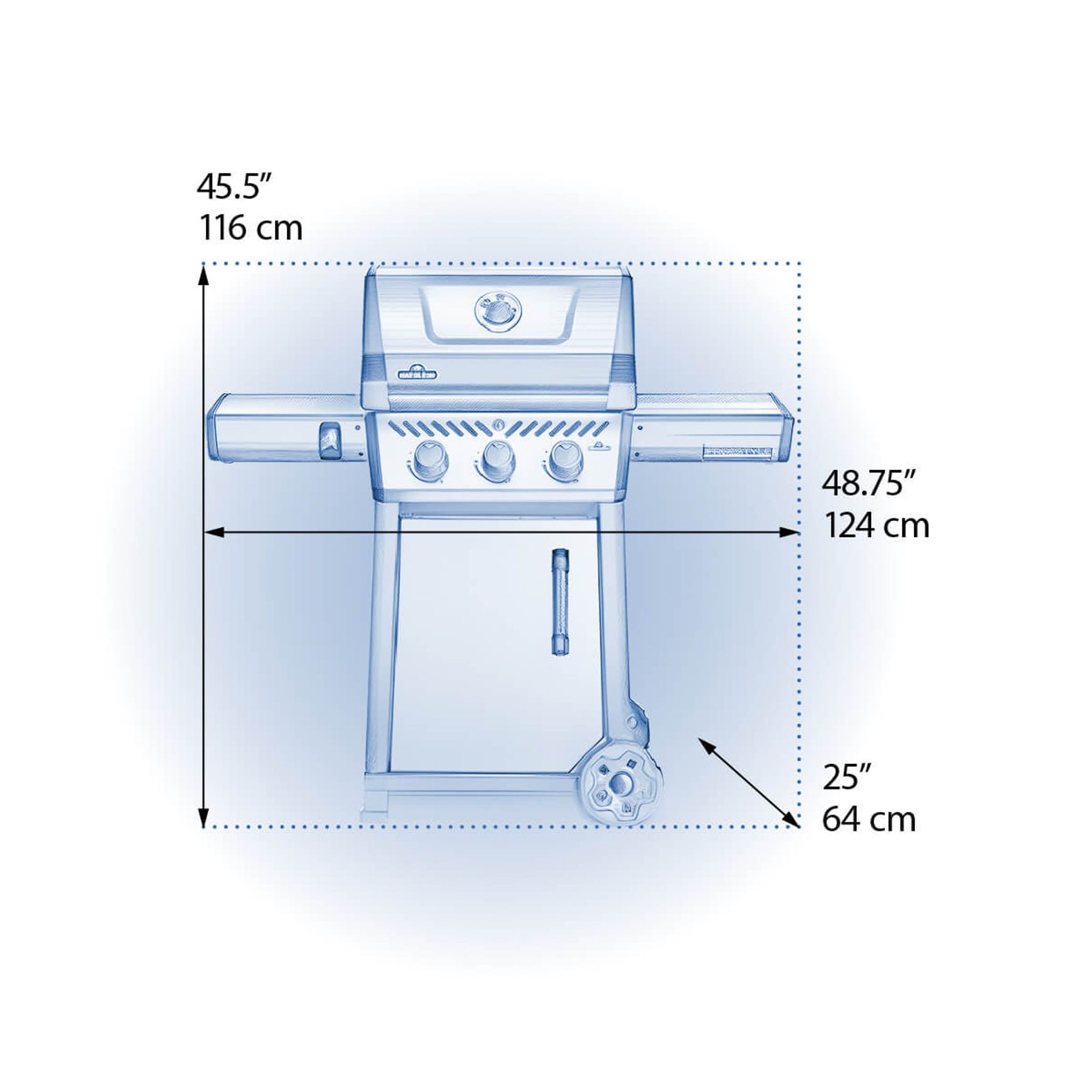 Freestyle 365 Propane Gas Grill, Graphite Grey