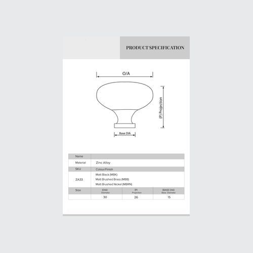 Mushroom Kitchen Drawer Knobs