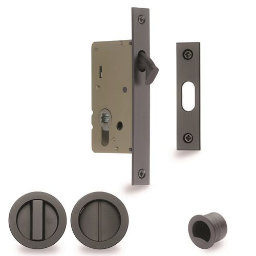 Zanda Visca Flush Pull Kit Privacy Set Graphite Nickel for Sliding Door 8106GN