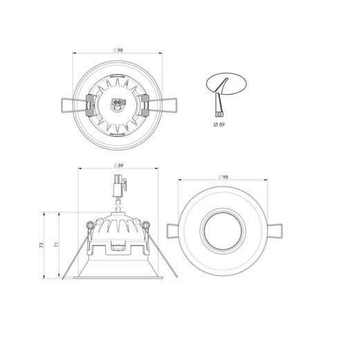 ZELA Deep Tiltz Downlight