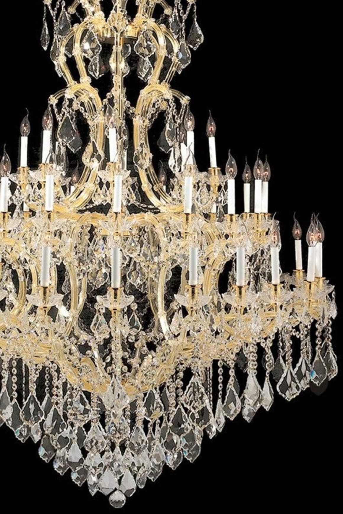 Maria Theresa Crystal Chandelier Royal 48 Light - Gold