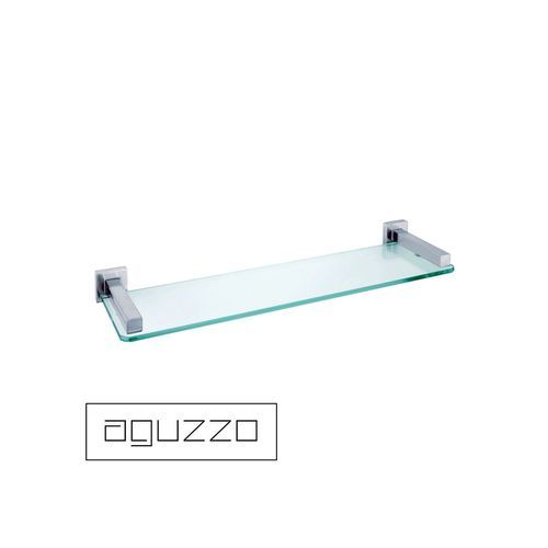 Quadro Glass Shelf with Stainless Steel Arms