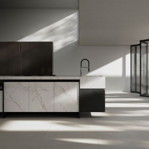 Blanc Statuary Gold Riva Artstone Porcelain Slabs