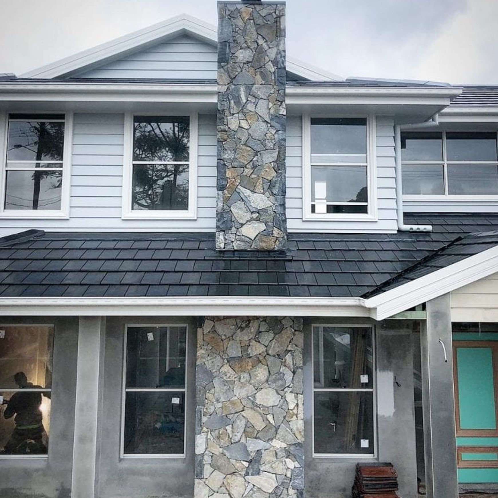 Cobalt Grey Stone Wall Cladding