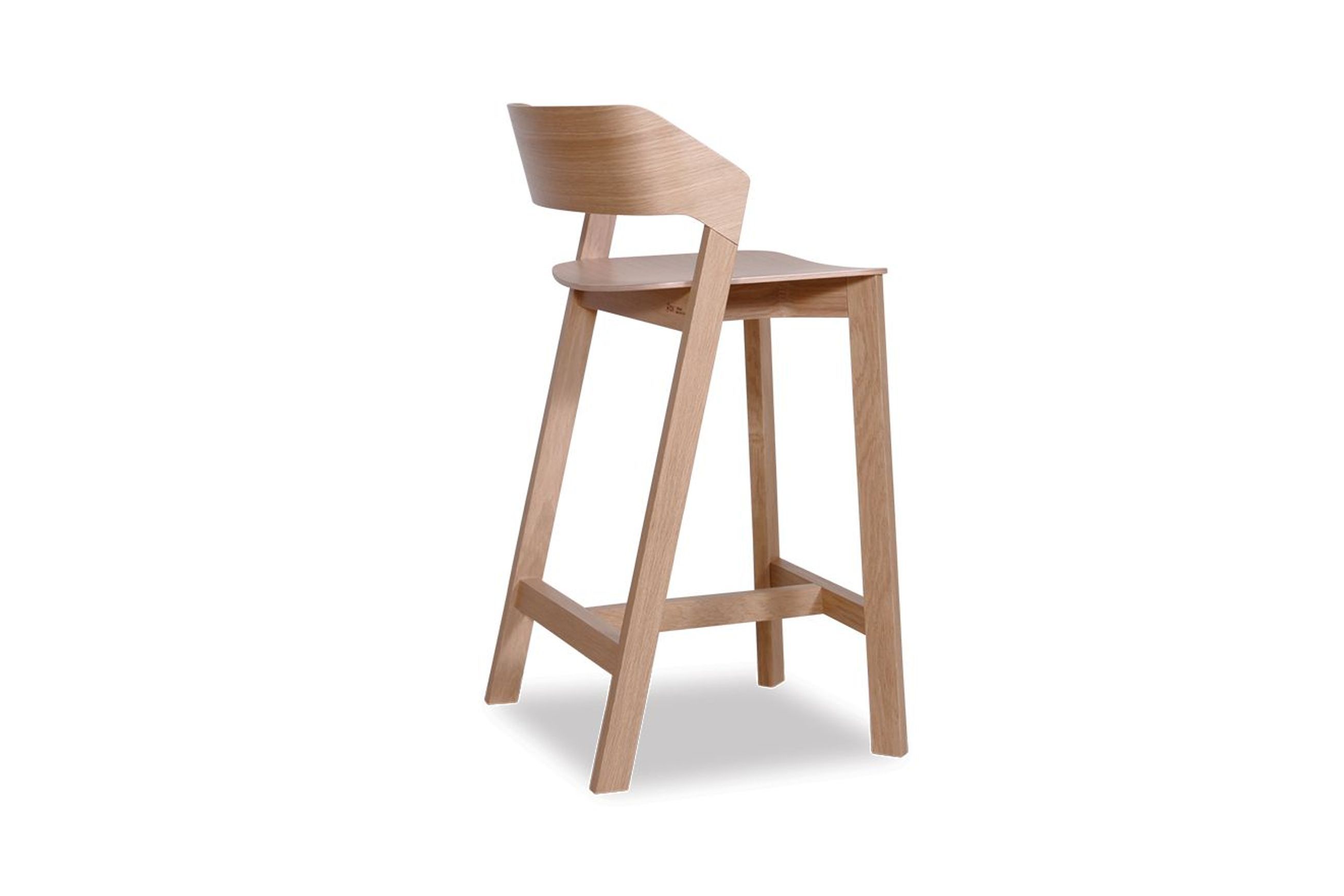 Merano Stool - Natural Oak - by TON