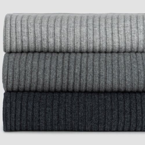 Wide Rib Angora & Merino Wool Blankets