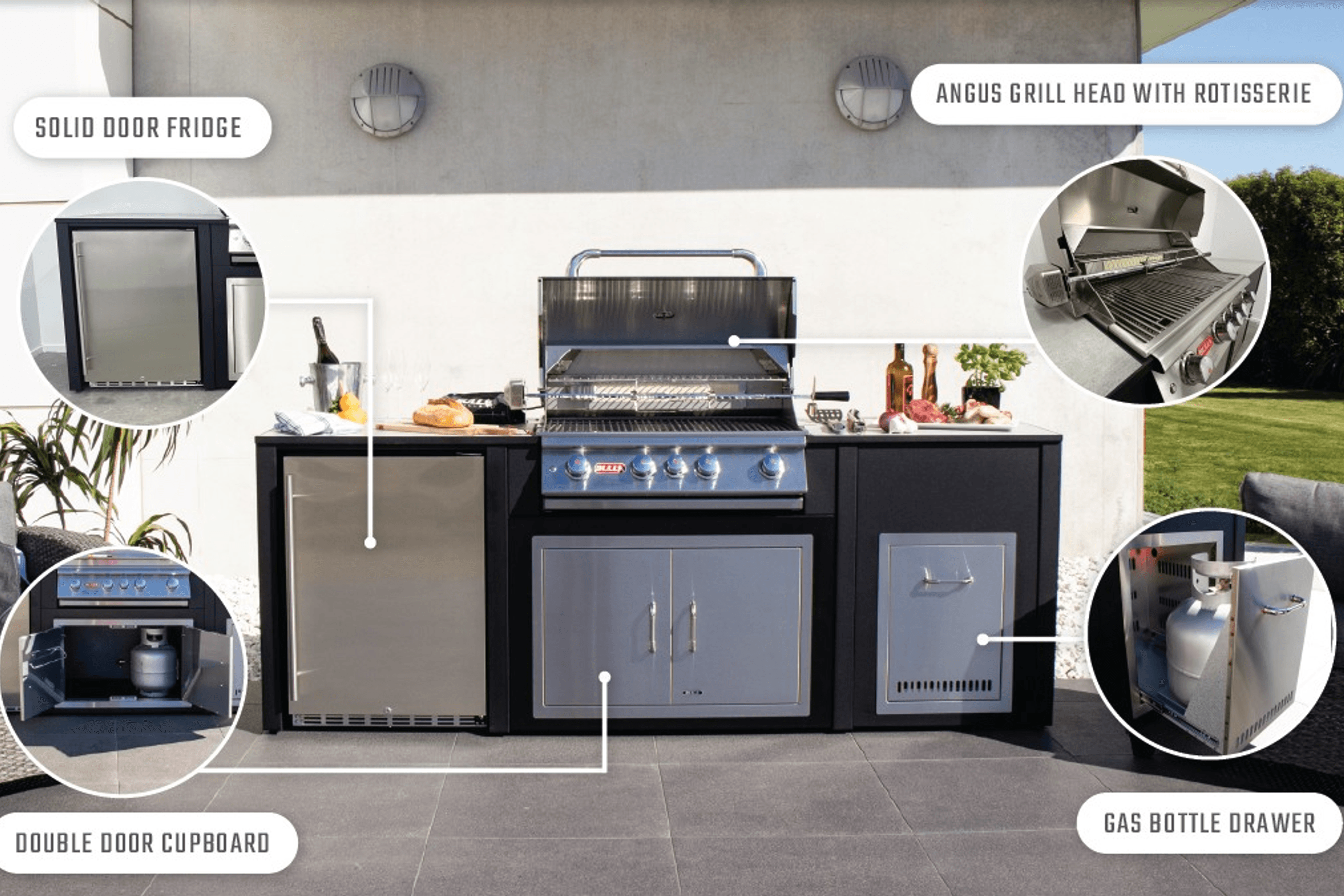 Bull Angus 76cm Drop In Grill - Head Only