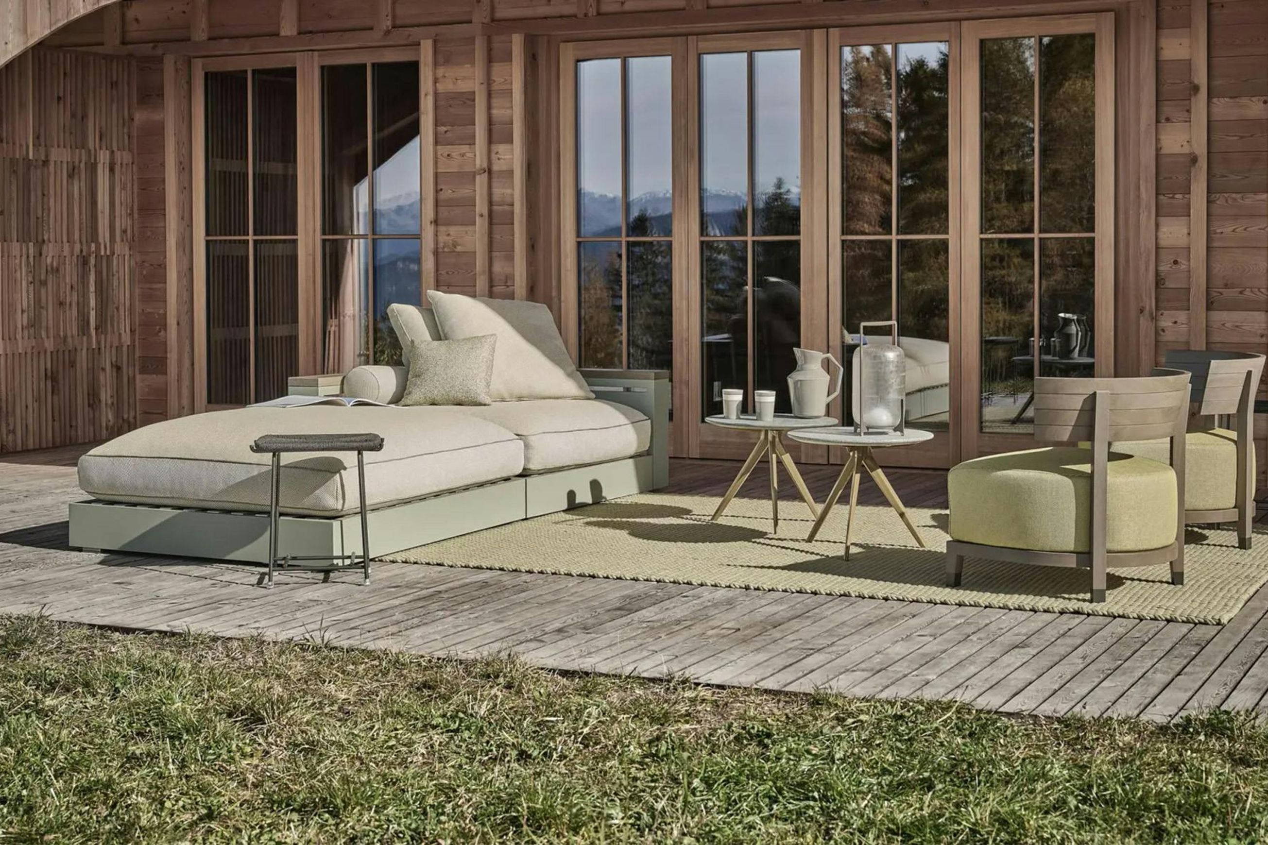 Anyday Outdoor Ottoman By Flexform