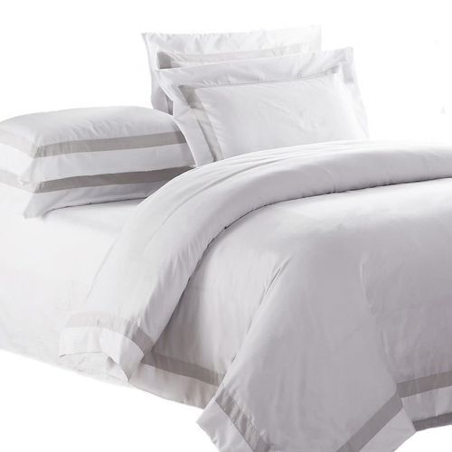 Ava Collection | Quilt Cover Set | Sand Trim - Queen