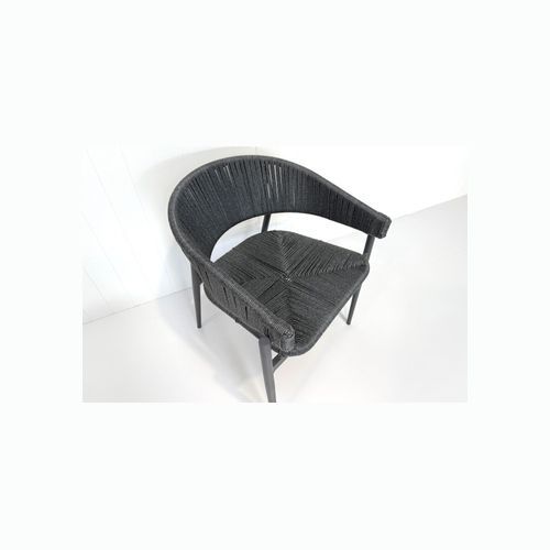 Bali Rattan Dining Chair - Charcoal