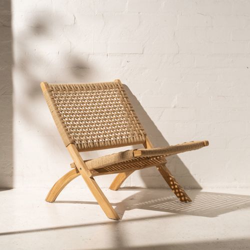 Bennu Woven Jute Armchair