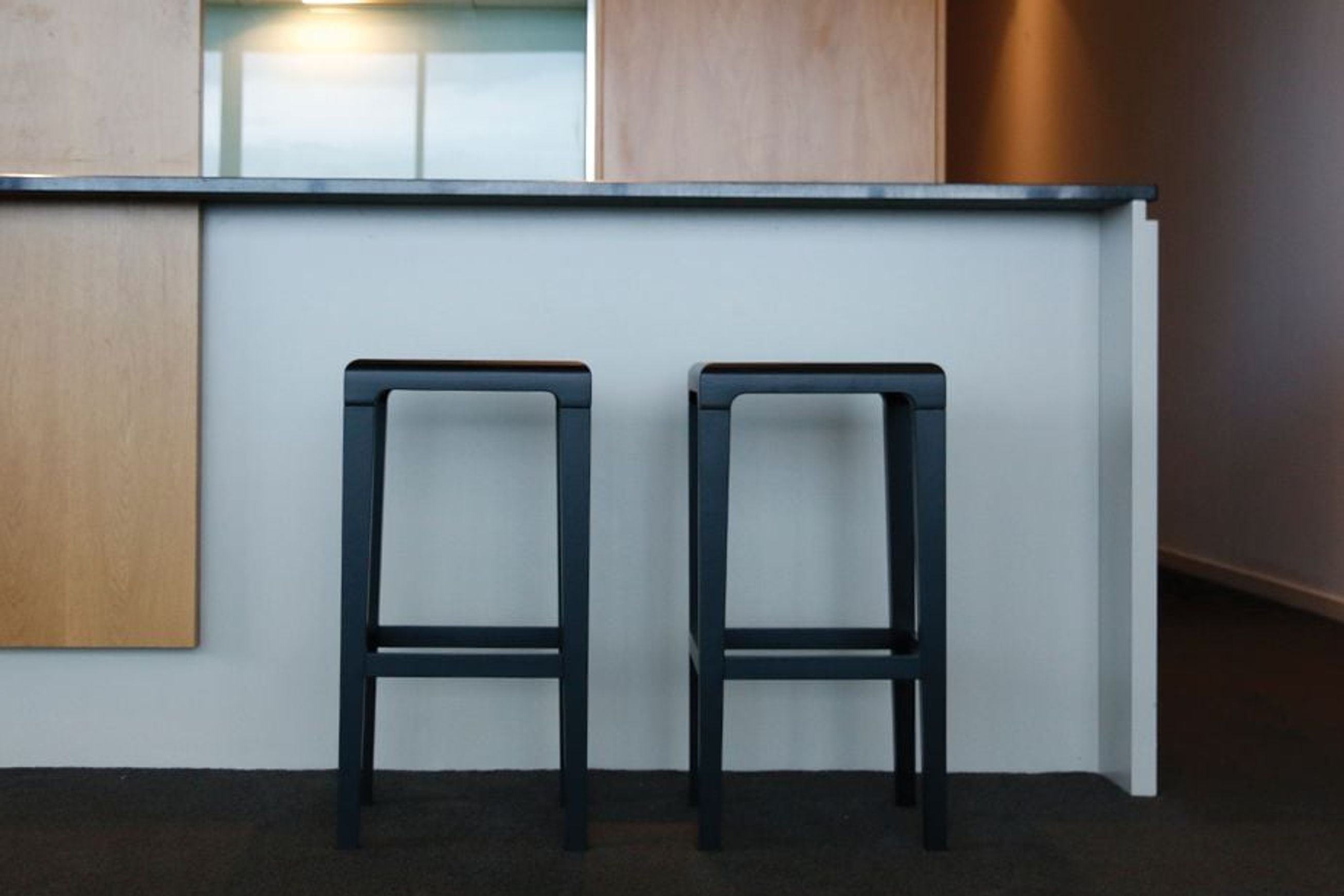 Rioja Kitchen Stool - Black Stained - 65cm - by TON