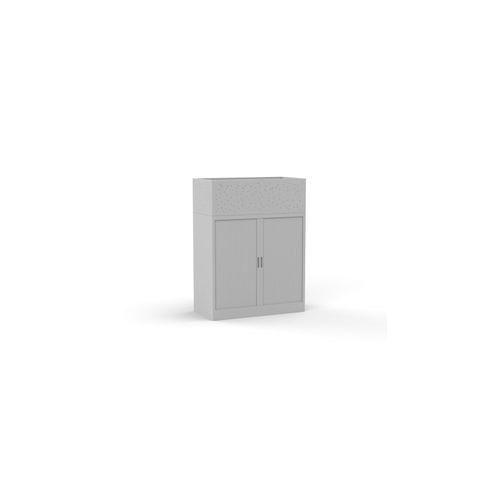 Titan Tambour door incl Planter Box 900 White