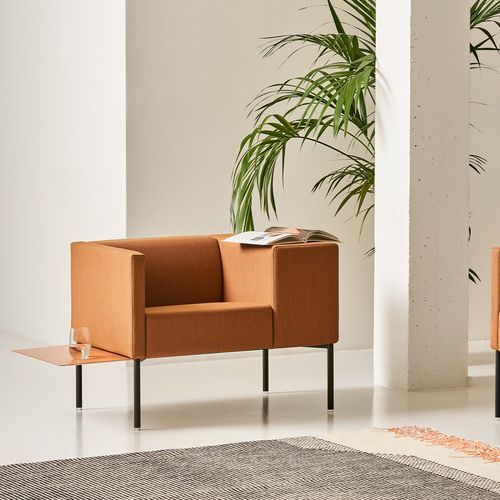 Brix Armchair - Wide Arm & Auxiliary Table
