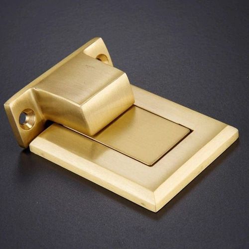 Luxe Doorware - Malvern Flush Magnetic Door Stop - Brushed Gold