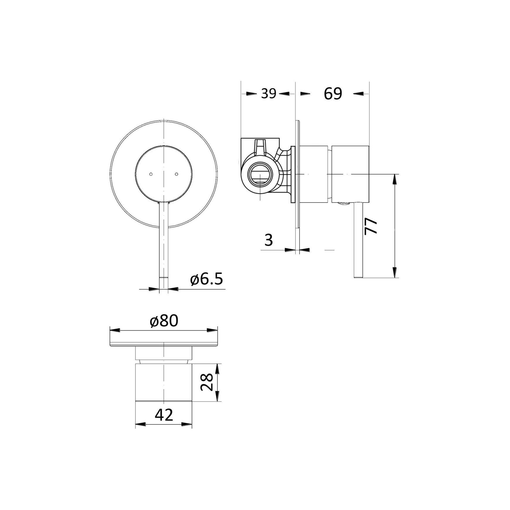 Unika Hali Bath and Shower Mixer