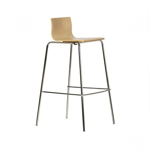 Cafe, Bistro Stool on Chrome Frame