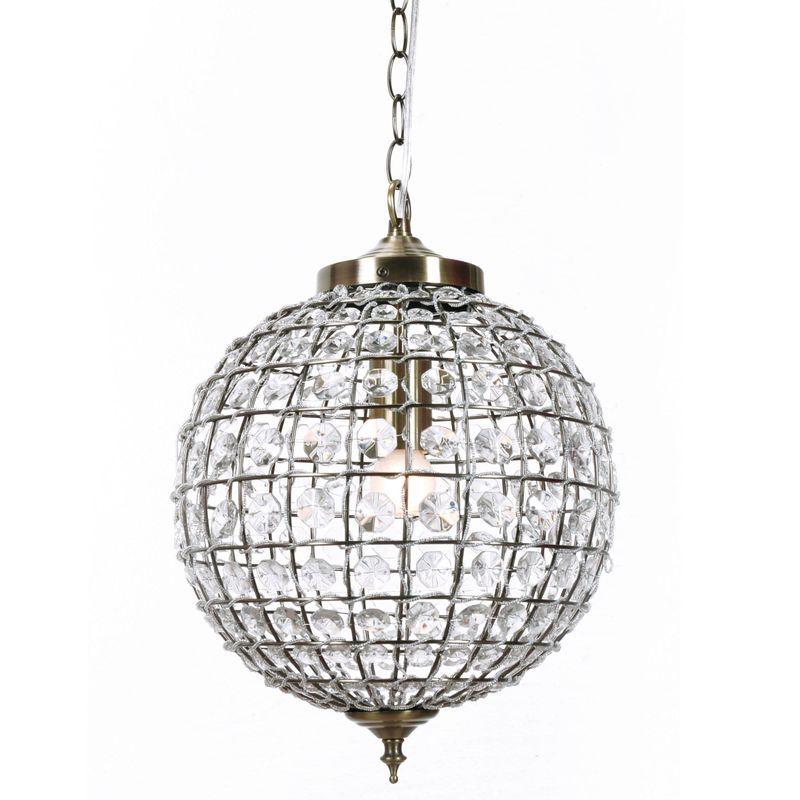 Casablanca | Crystal Pendant Chandelier - Brass