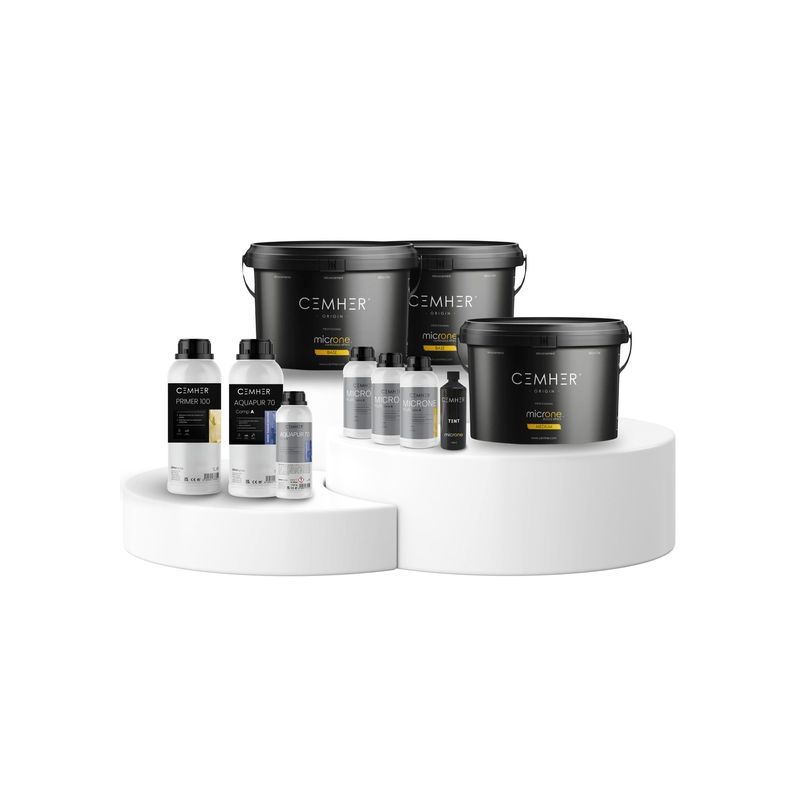 Cemher Microcement Microne Plus+ Kit - 10M2