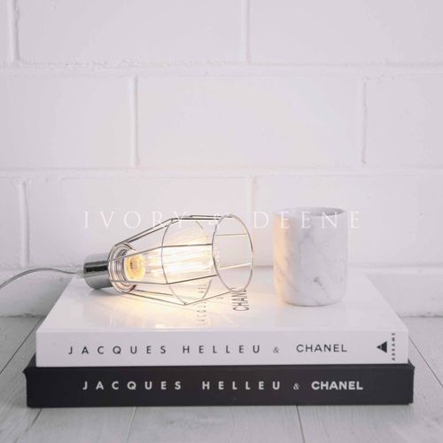 Industrial Cage Light - Chrome