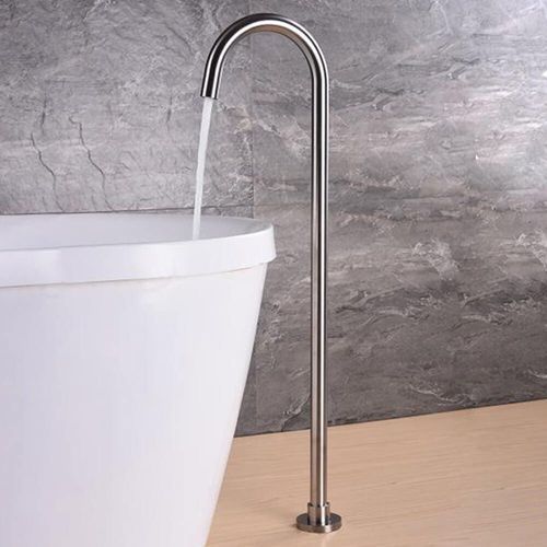 Symphony Floor Standing Bath Spout - Brushed Nickel
