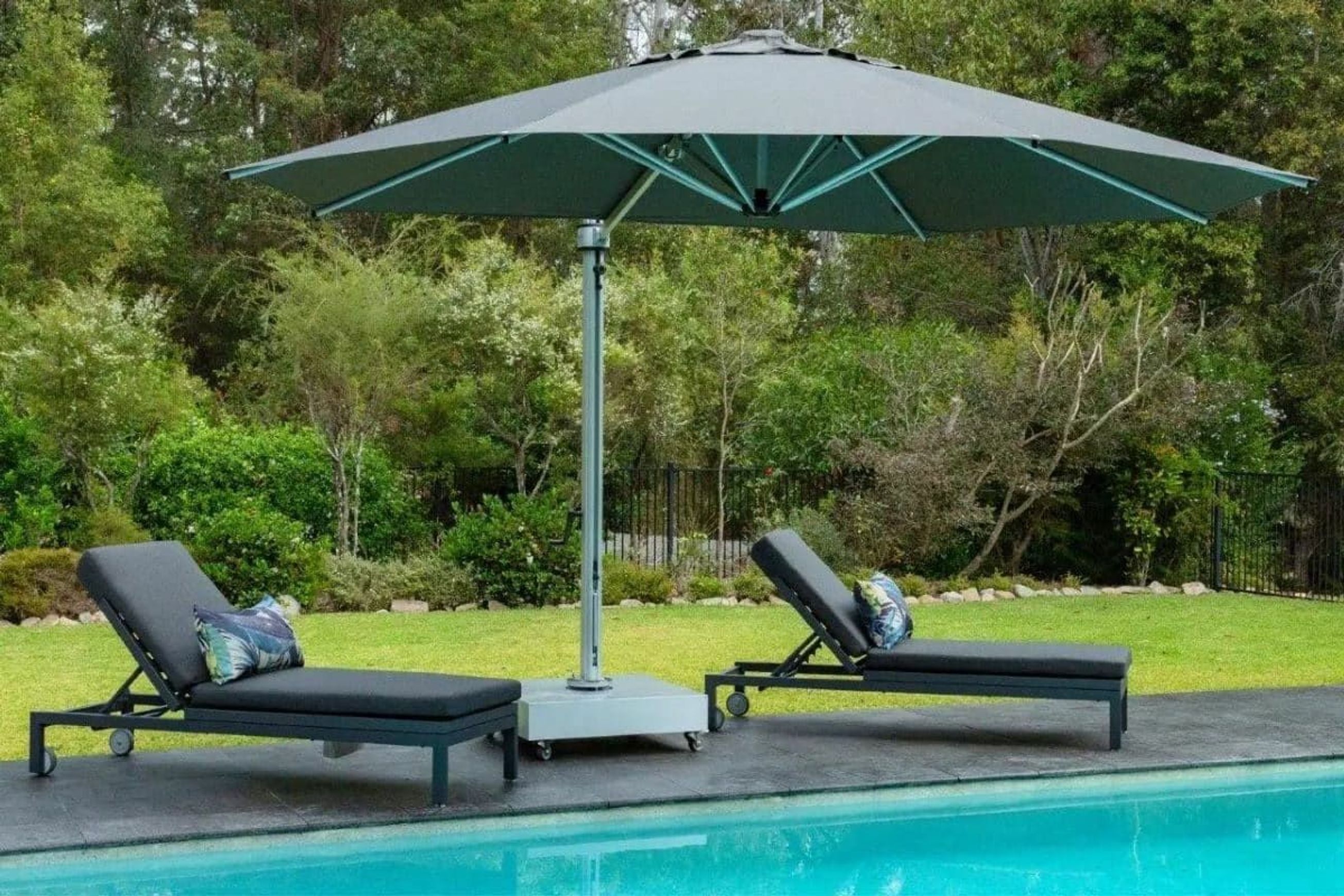 Coast Sun Lounger Charcoal