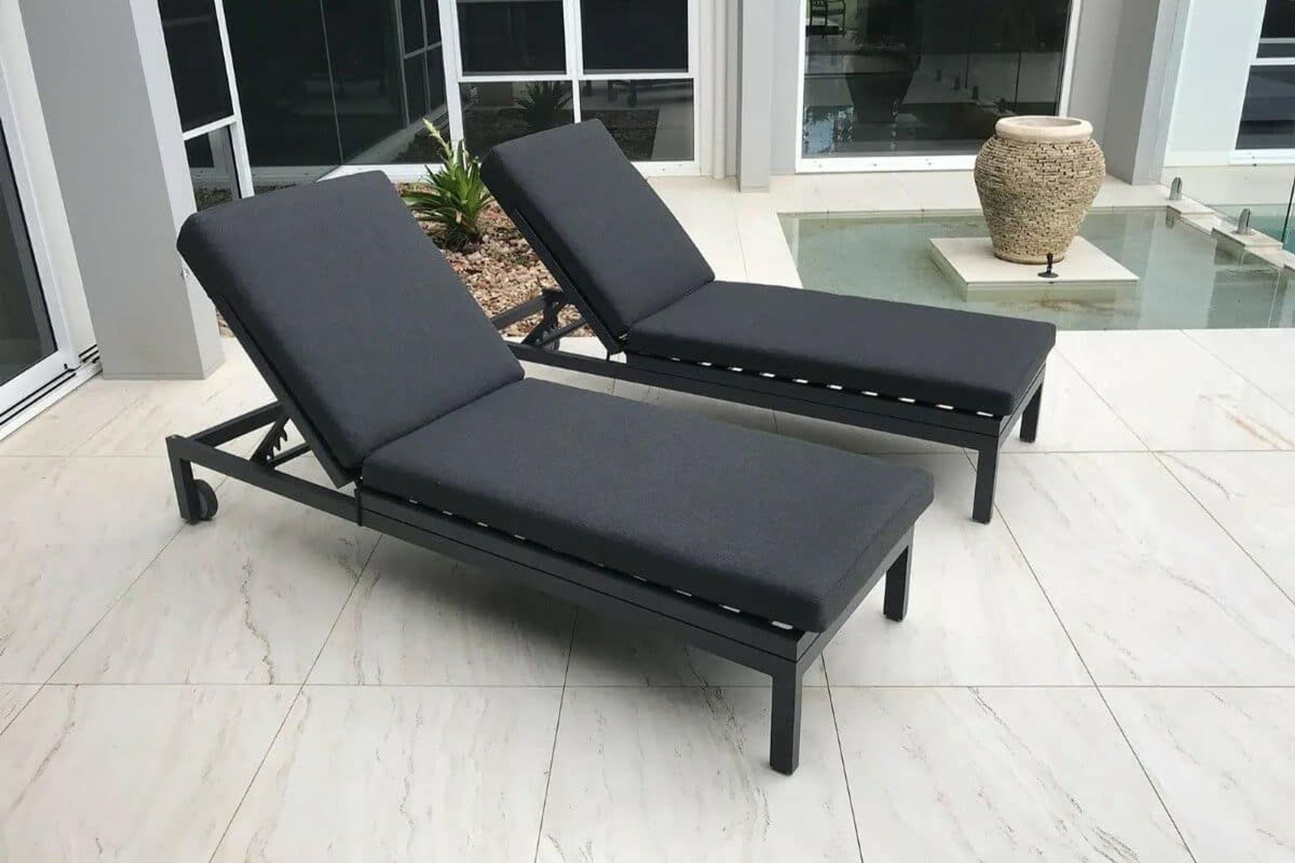 Coast Sun Lounger Charcoal
