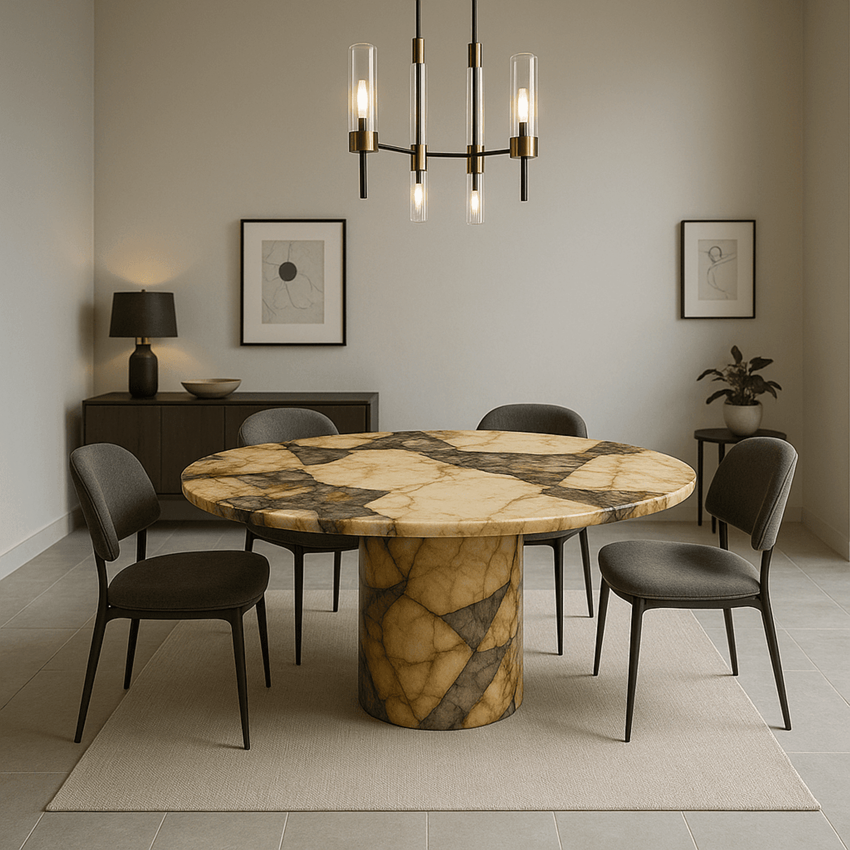 Court Dining Table - Patagonia Quartzite