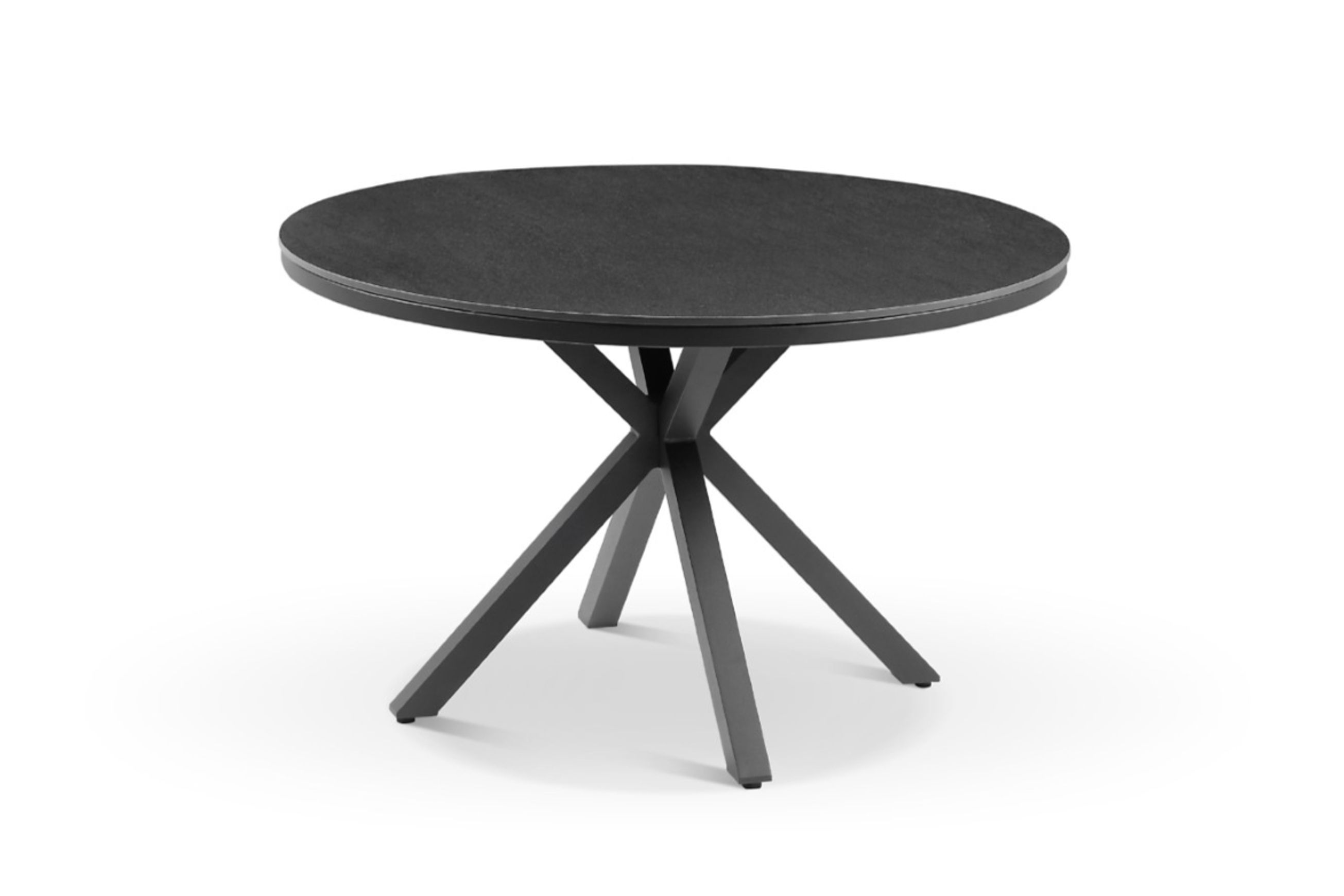 Cove Round Ceramic Outdoor Dining Table 100cm | Charcoa