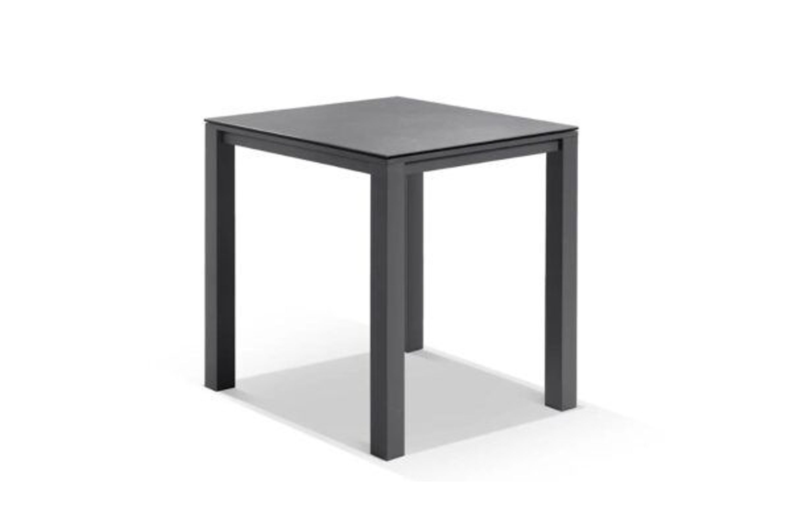 Cove Ceramic Bar Table - Charcoal - 95 x 95 x 105cm