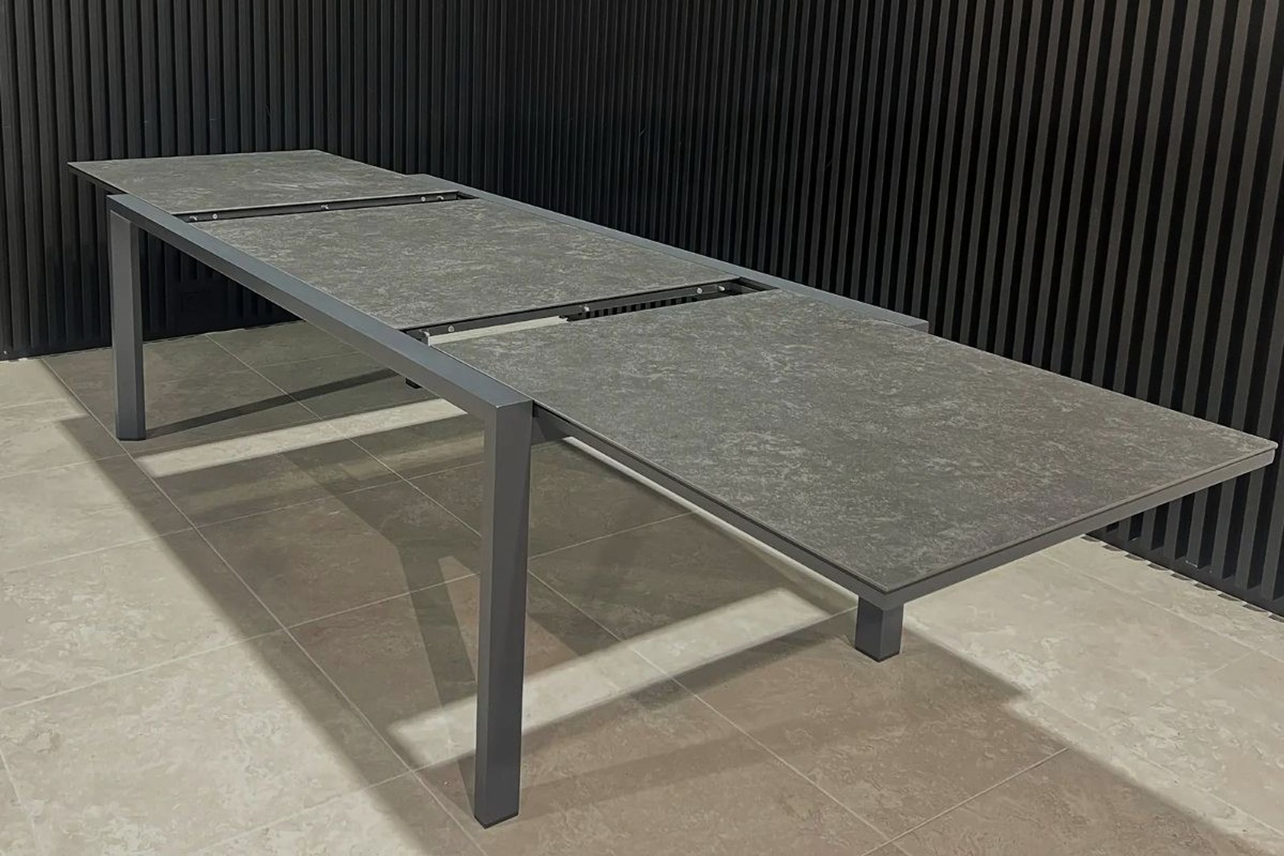 Cove Extension Dining Table 220-340cm - Charcoal