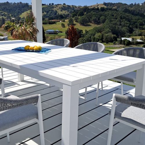 Cove Outdoor Dining Table 220cm | White
