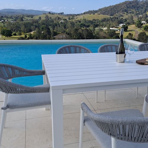 Cove Outdoor Dining Table 280cm | White