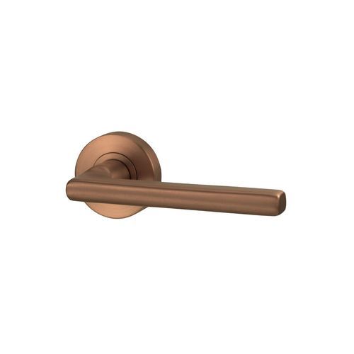 Lockwood Lever V4 Privacy Set With Latch - Satin Bronze PVD