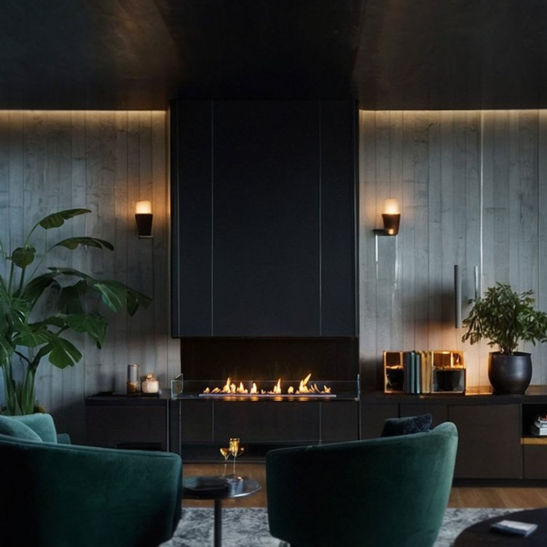 Decoflame Montreal Three-Sided BEV Net Zero Fireplace