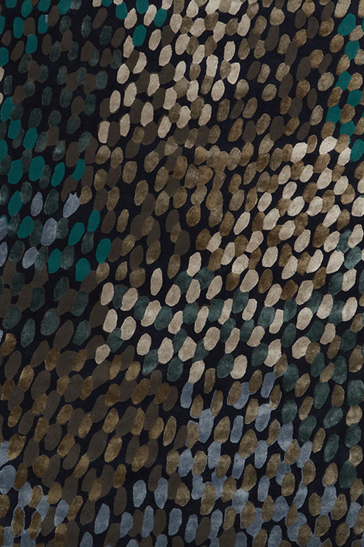 Dotty Deep Blue l  Hand Tufted Rugs