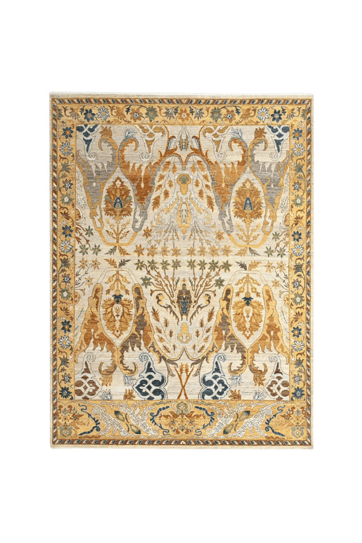 Solenne Gold l Handknotted Rugs