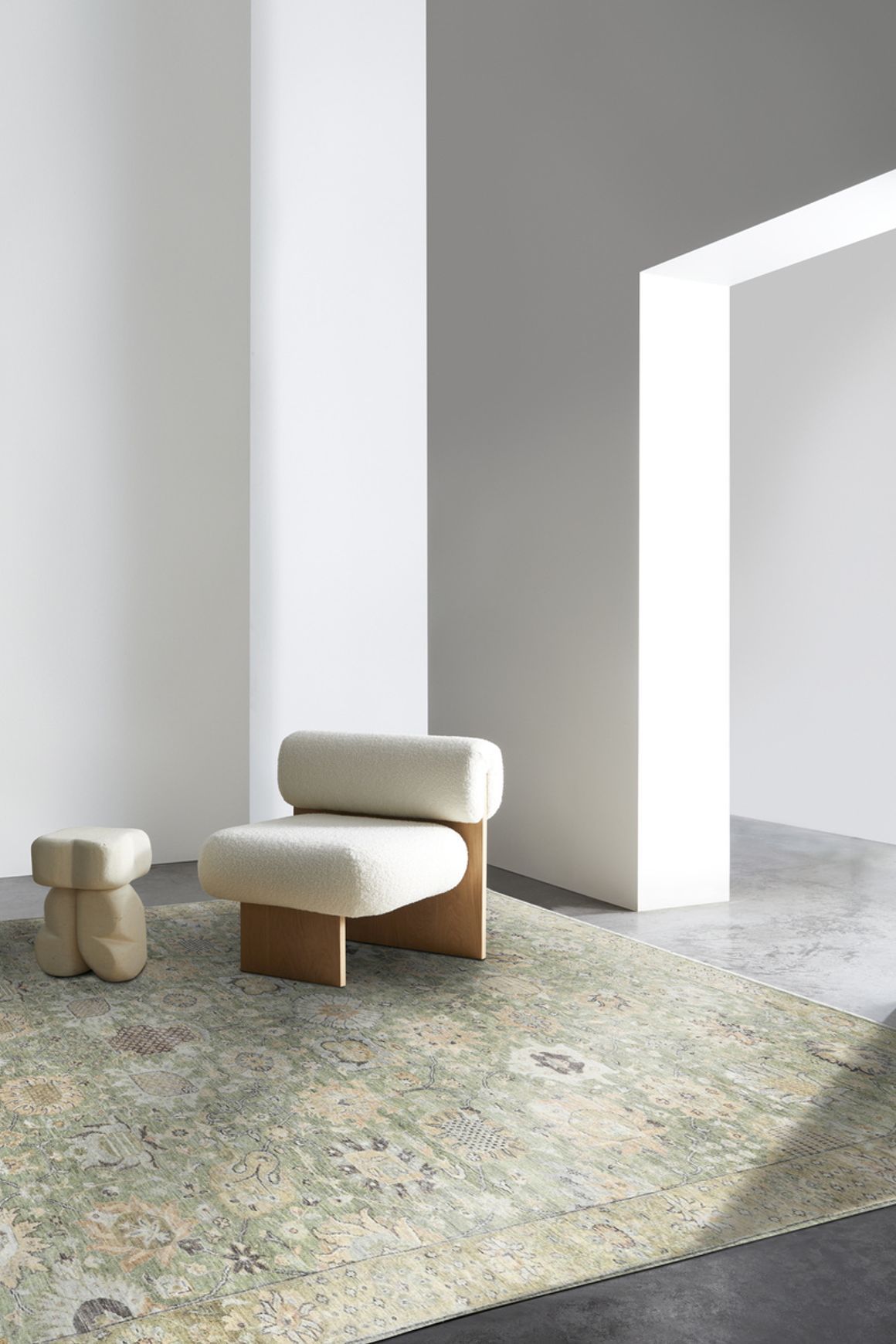 Tangiers Green Gold l Handknotted Rugs