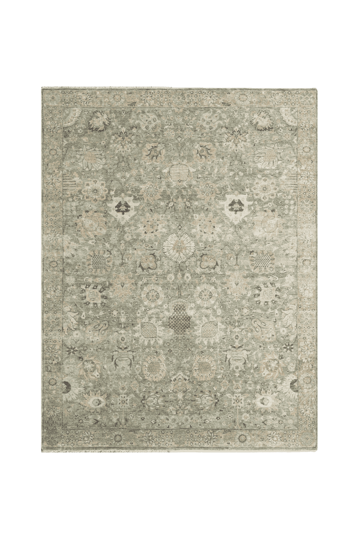 Tangiers Green Gold l Handknotted Rugs