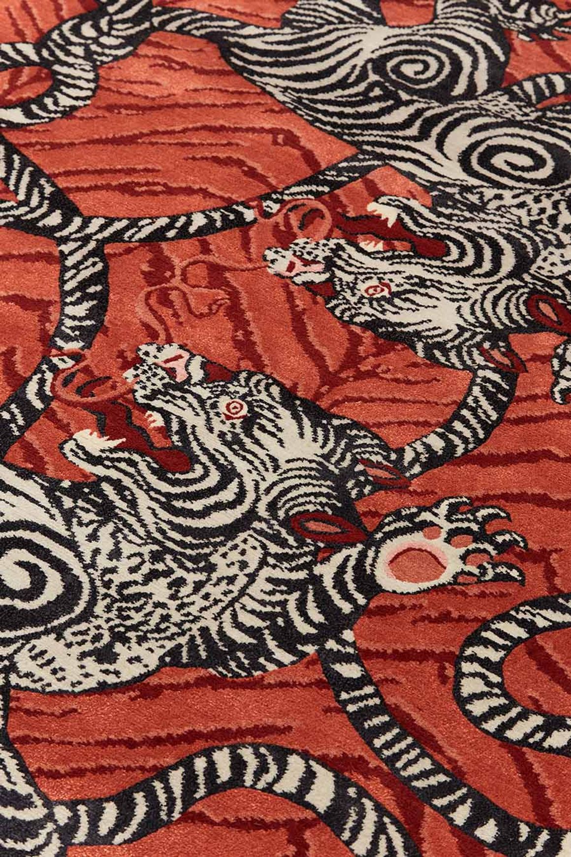 Tiger Knot Chilli l Hand Tufted Rugs