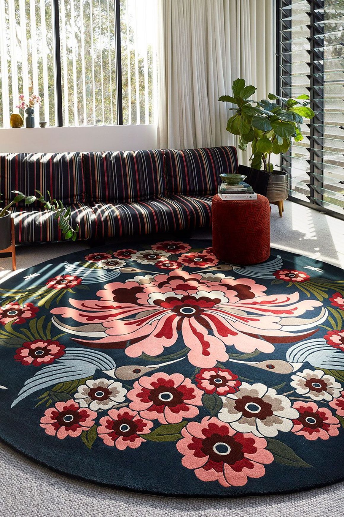 Hummingbird Garden l Hand Tufted Rugs