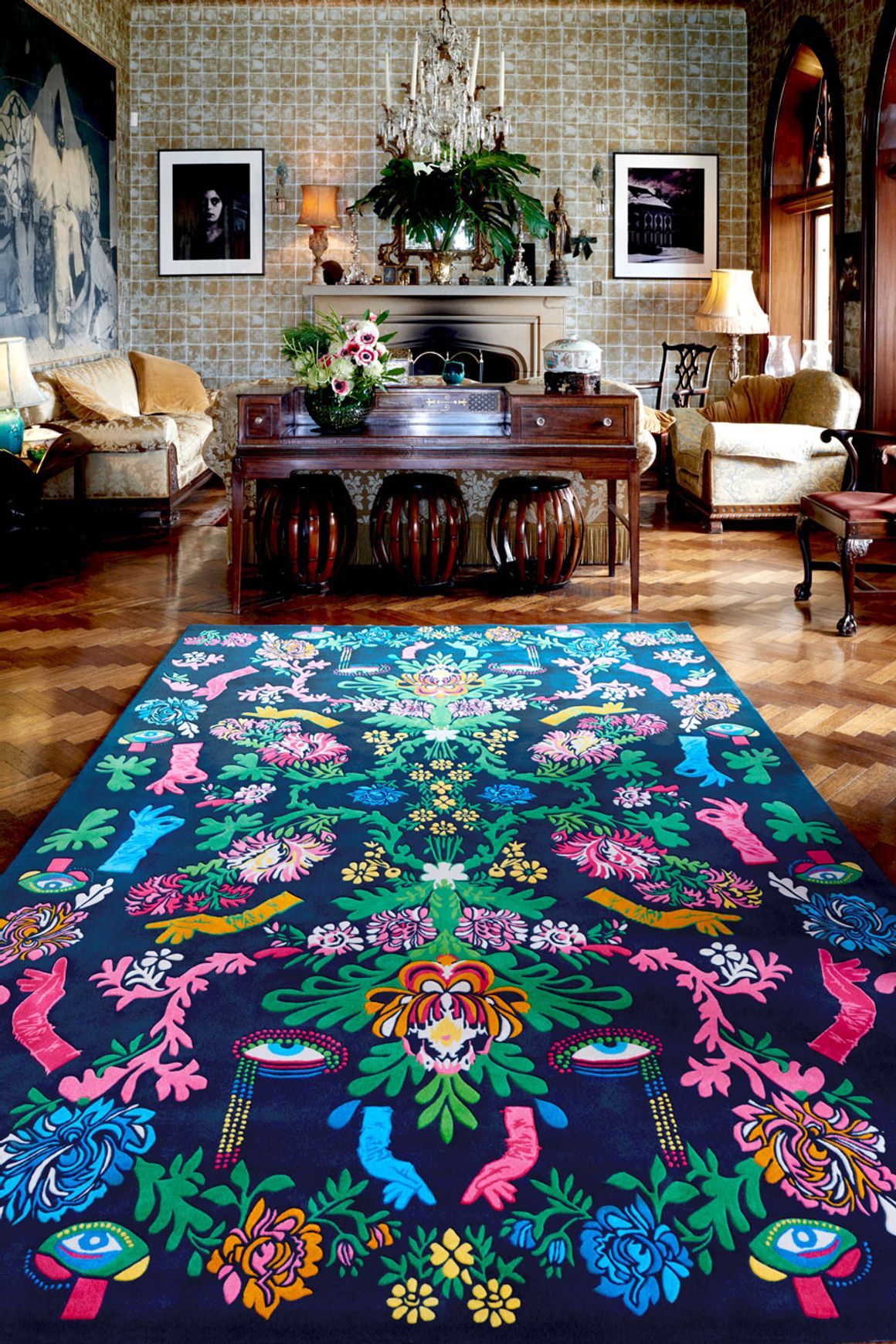 Powder Room l Hand Tufted Rugs
