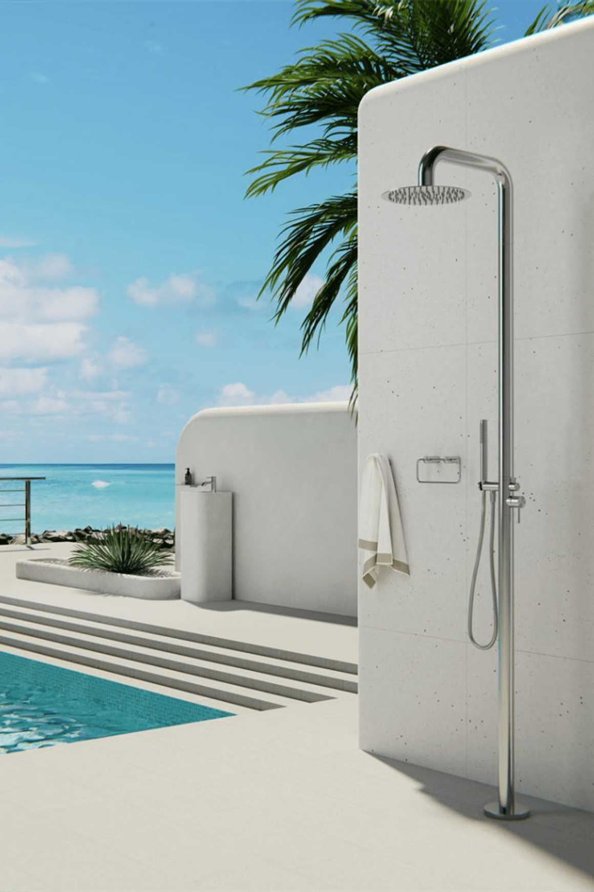Zen SS316L Hand Towel Ring | Brushed Nickel