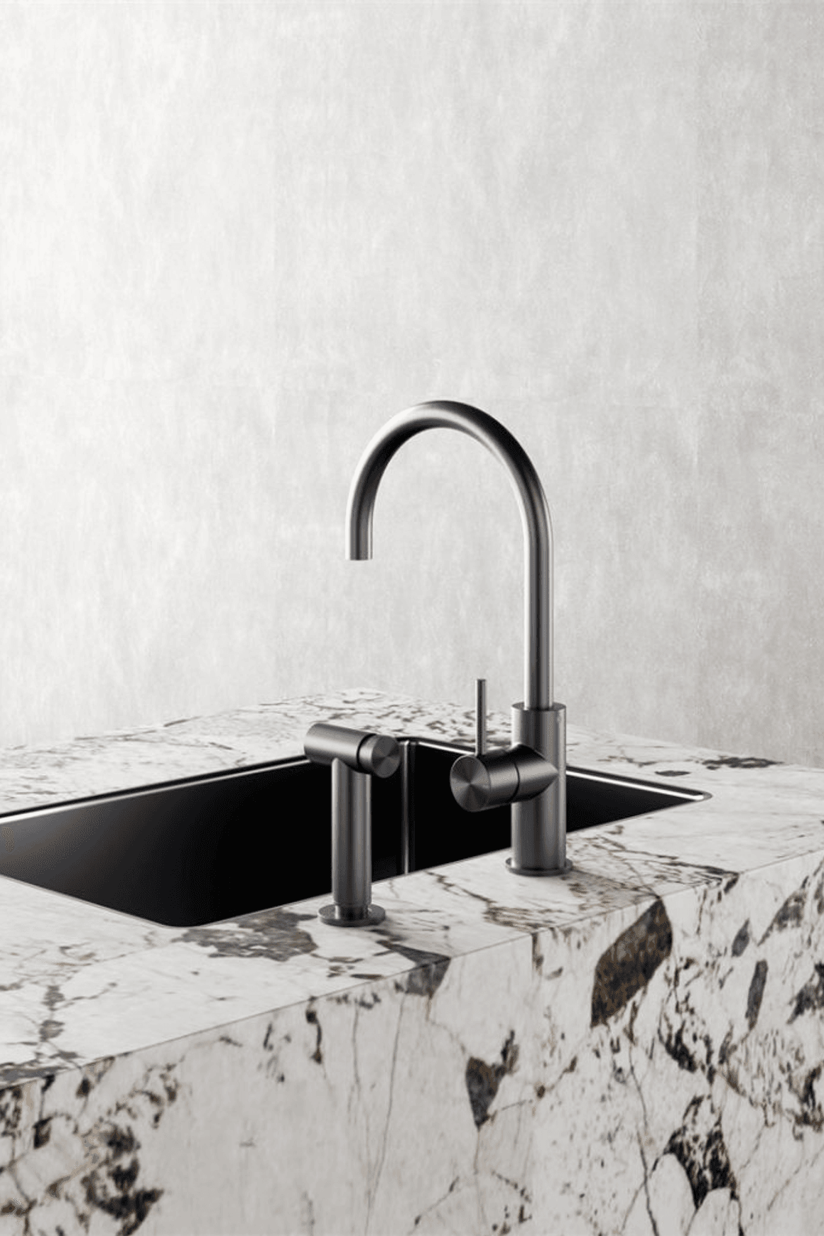 Zen SS316L Kitchen Mixer & Hand Spray | Graphite