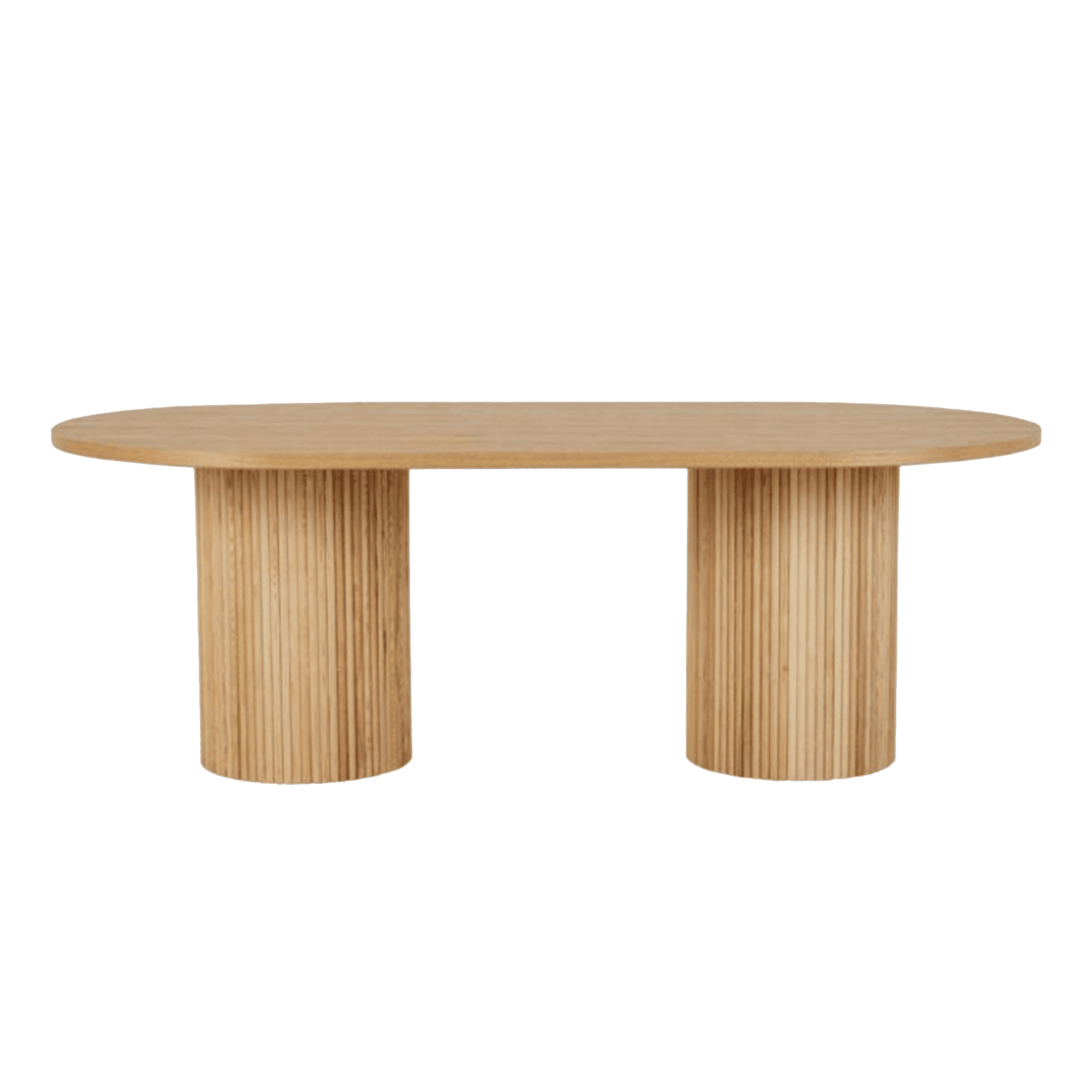 Soren Liv |Benjamin Ripple Oval Dining Table - 8 Seater