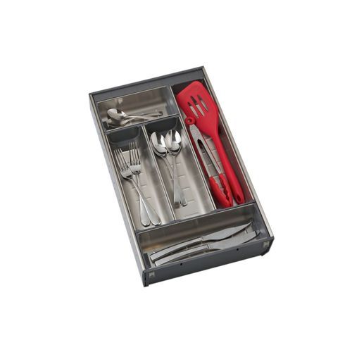 ELITE Stainless Steel Drawer Organiser - Chef Series - Adjustable 5 Tray