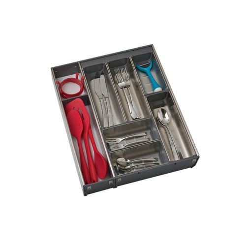 ELITE Stainless Steel Drawer Organiser - Chef Series - Adjustable 8 Tray