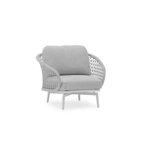 Verona Outdoor Lounge Chair - Light Grey